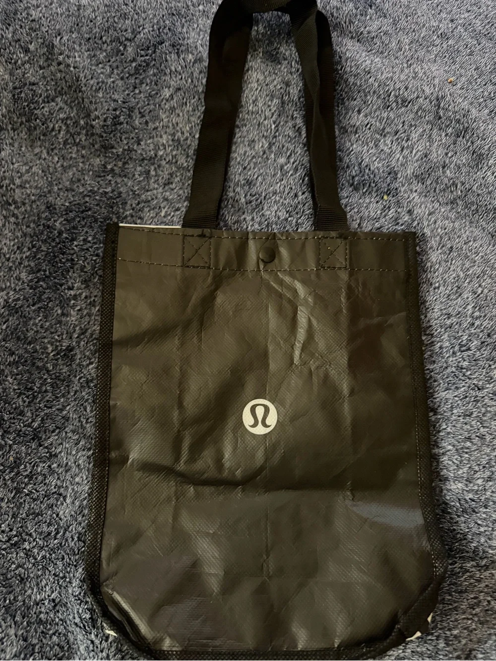 Lululemon Small Reusable Shopping Tote Bag Black